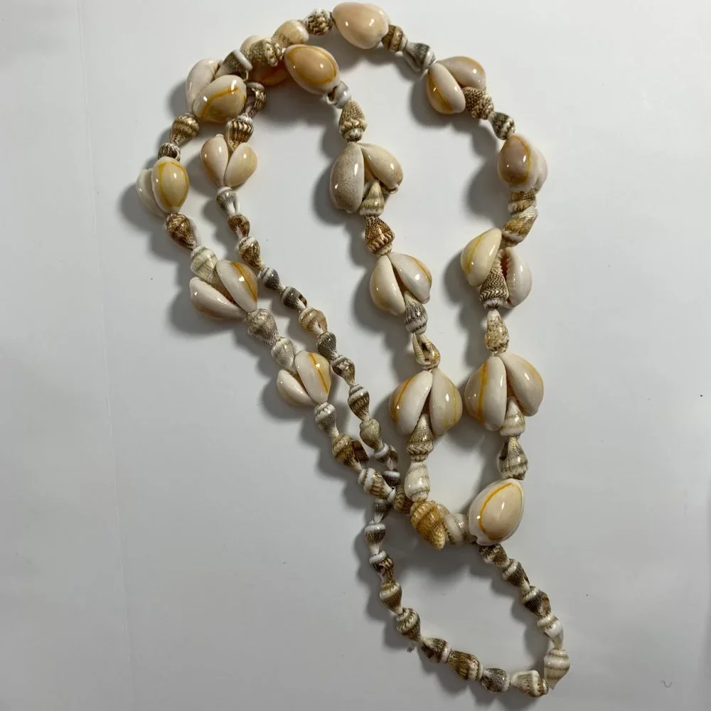 Mixed Lot 8 Shell Necklaces Hawaiian Beach Wedding Boho Wearable Seashells